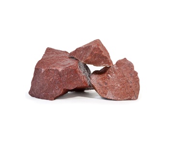 Камень для бани кварцит малиновый колотый 20 кг